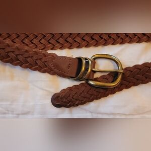 Genuine Leather braided belt